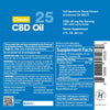 Classic CBD Oil - Extra Strength (25mg/Serving) 2 oz. Supplement Facts Bluebird Botanicals