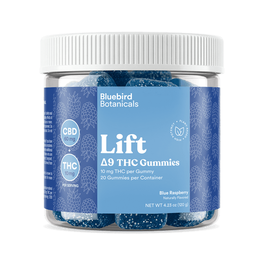Lift Gummies – Blue Raspberry | 10mg Delta-9 THC + 60mg CBD