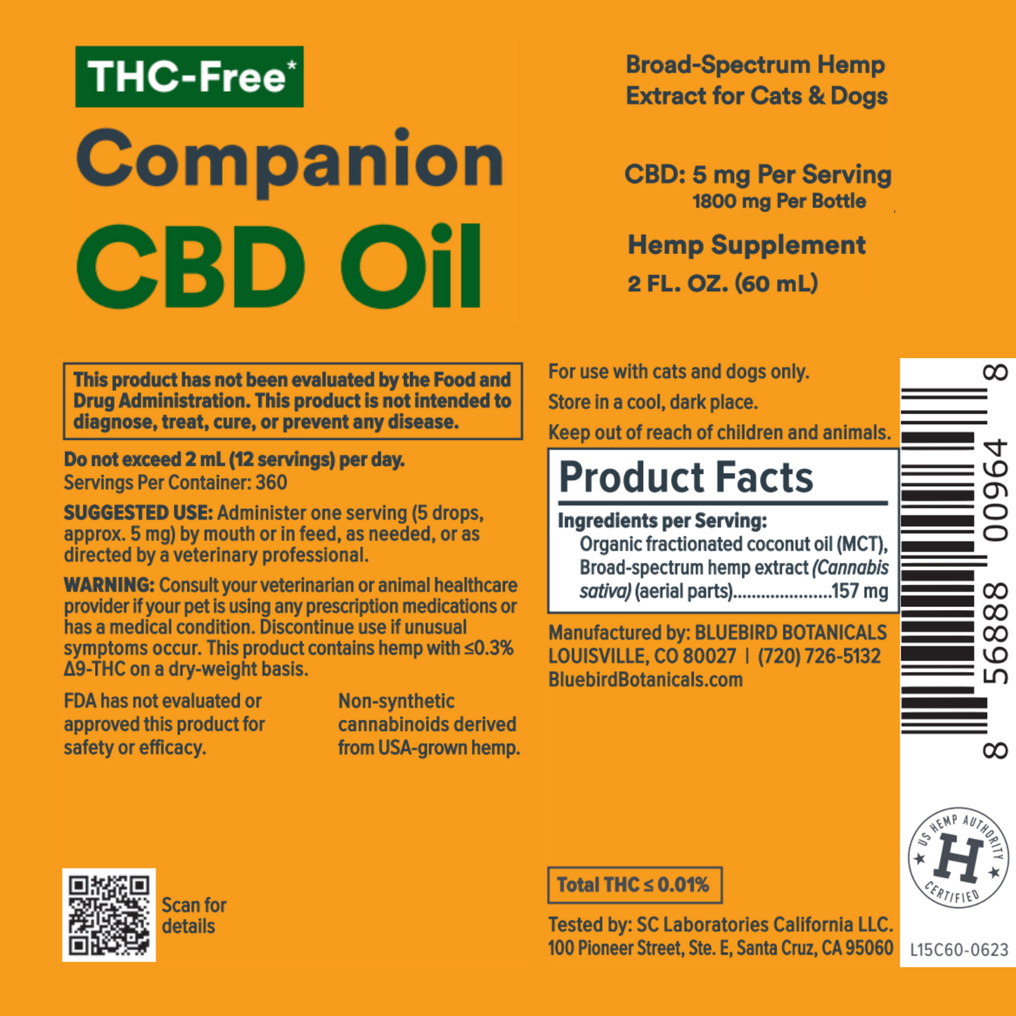 CBD Oil for Pets Bluebird Botanicals