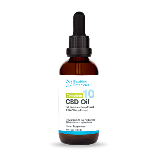 Complete CBDA + CBD Oil (10 mg/serving)  Bluebird Botanicals 2oz - $69.95