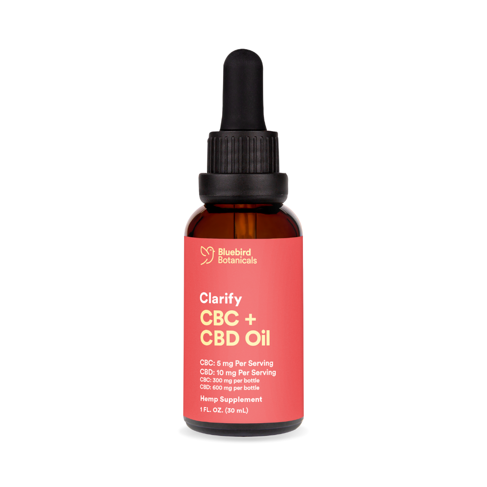 Clarify CBC + CBD Oil For Focus Bluebird Botanicals   