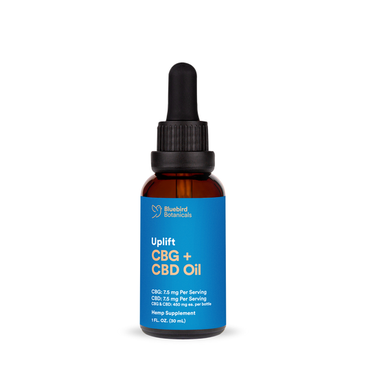 Uplift CBG + CBD Oil For Energy & Focus 1 oz. $44.95 Bluebird Botanicals