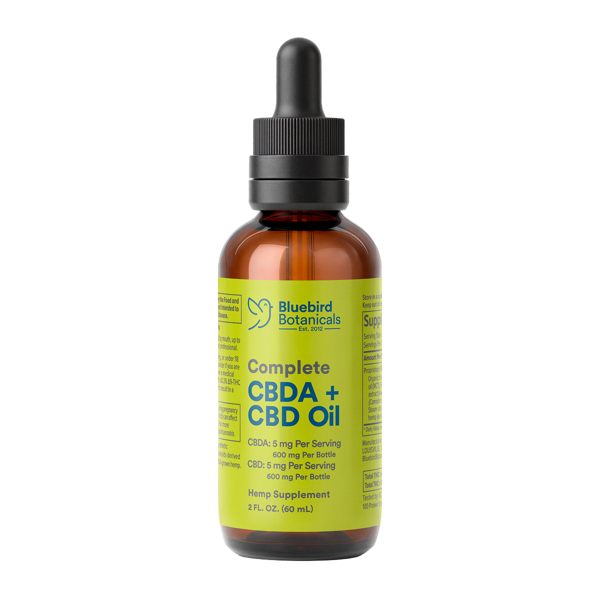 Complete CBDA + CBD Oil (10 mg/serving)  Bluebird Botanicals