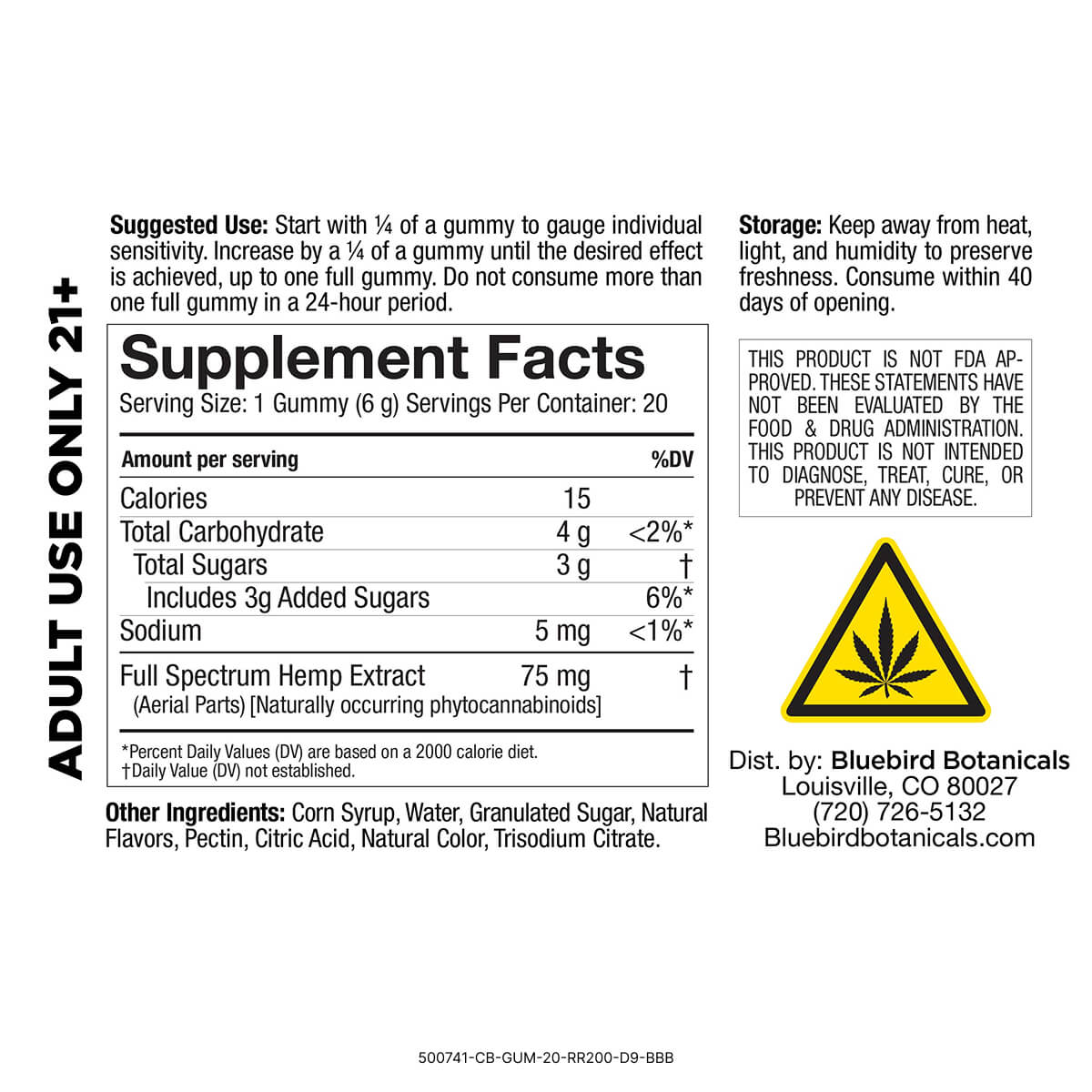 Deep Sleep Gummies | 50mg CBD + 20mg CBN + 3mg Delta-9 THC