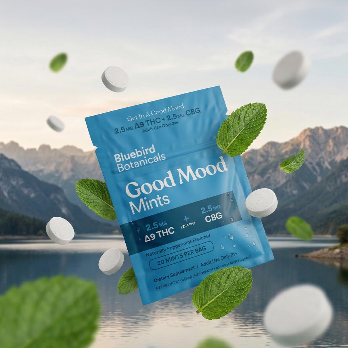 Good Mood Mints – Delta-9 THC + CBG Microdose Mints