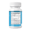 Back label of Bluebird Botanicals 100 mg CBD Softgels showing supplement facts and ingredients.; Strength: 100 mg;