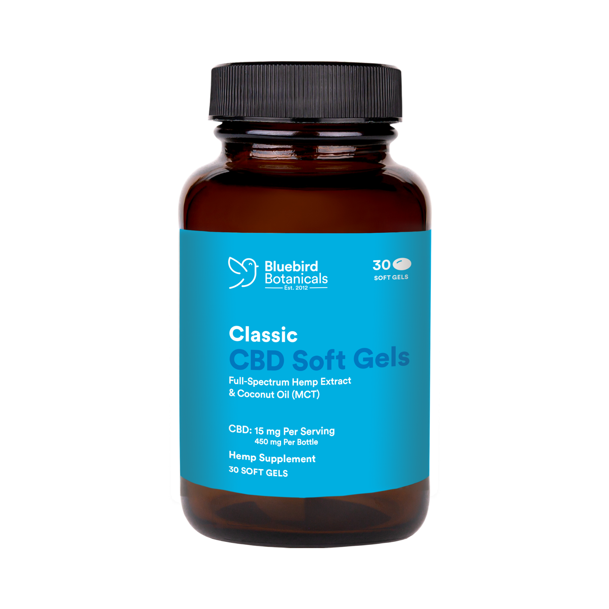 Classic CBD Oil Soft Gels – Bluebird Botanicals