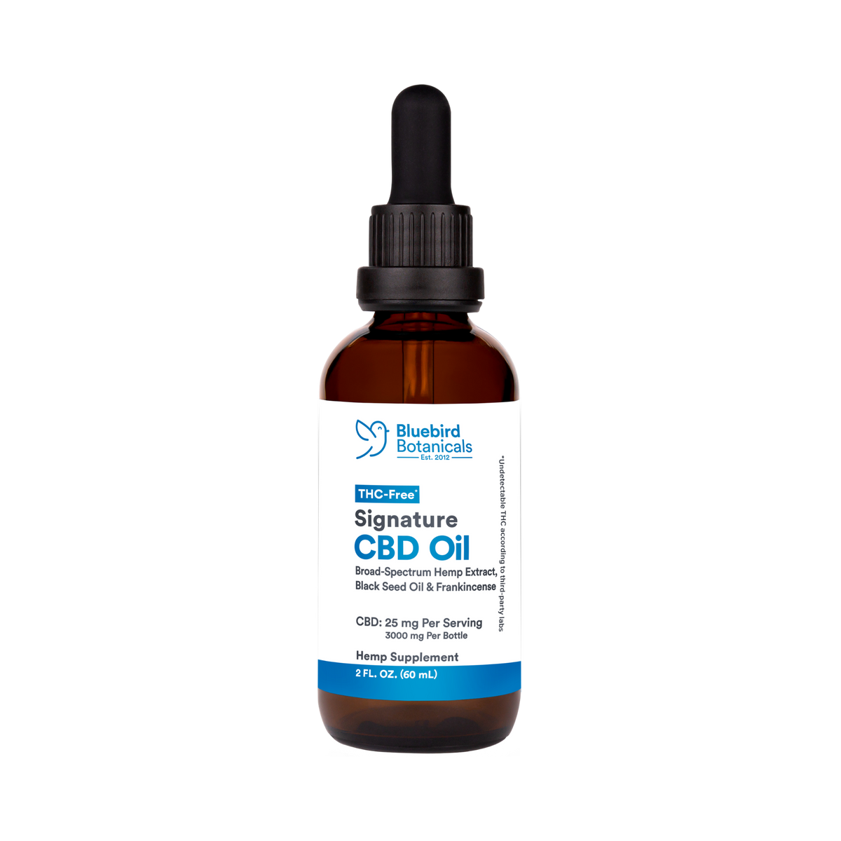 Extra Strength Signature CBD Oil + Botanicals – Bluebird Botanicals