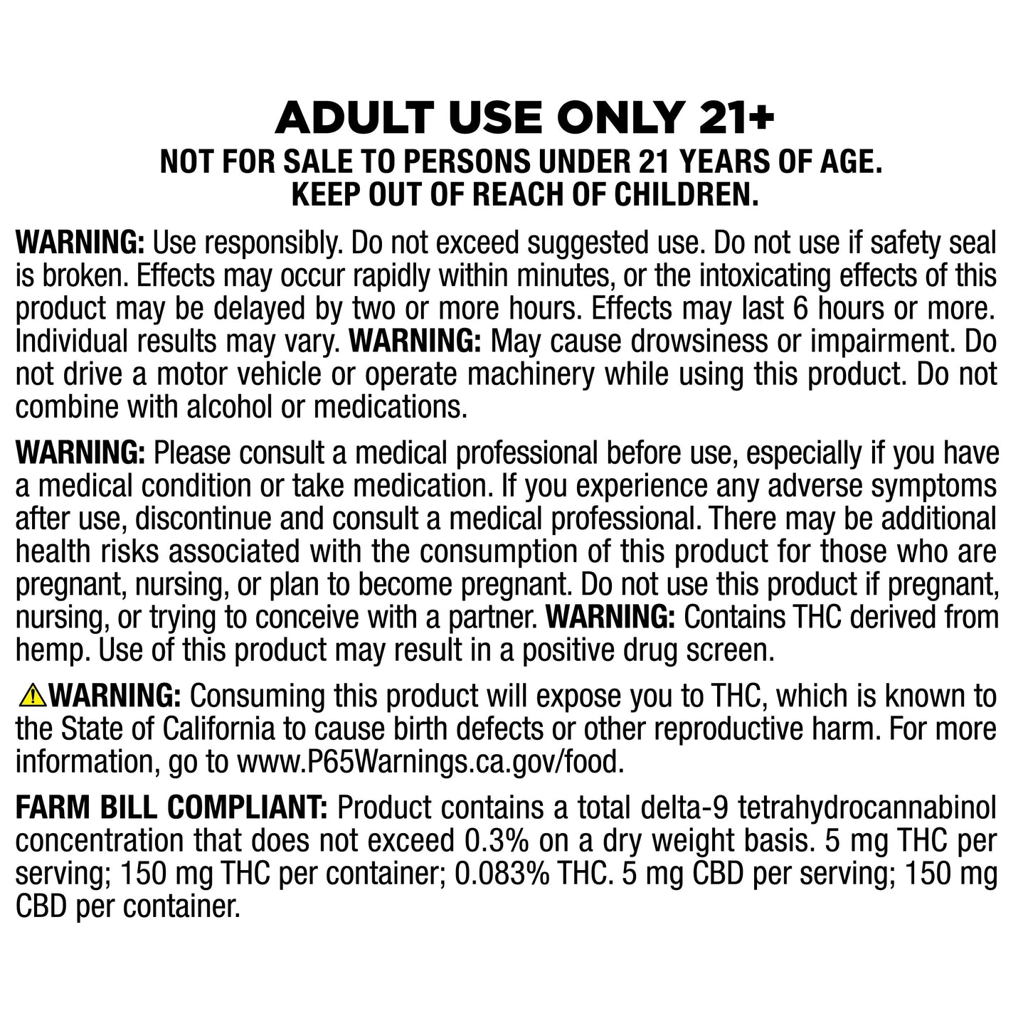 Lift Gummies - Lemon | 5mg Delta-9 THC + 5mg CBD