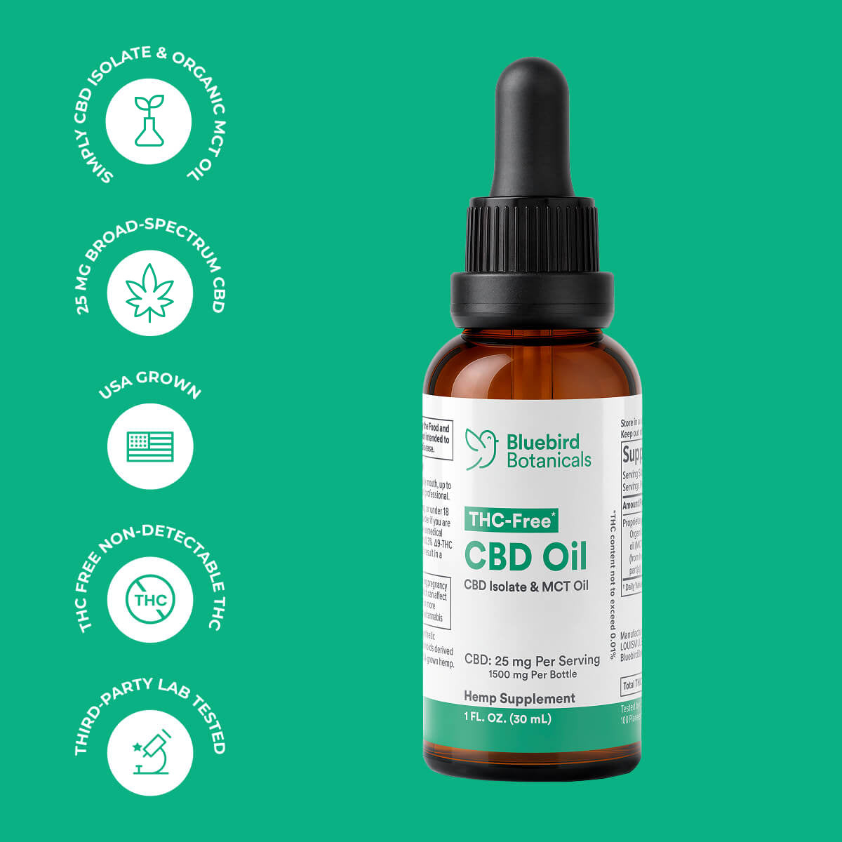 THC Free CBD Oil Benefits Bluebird Botanicals