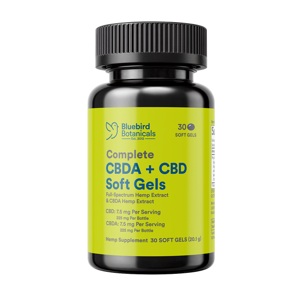 Complete CBDA + CBD Oil Soft Gels – Bluebird Botanicals
