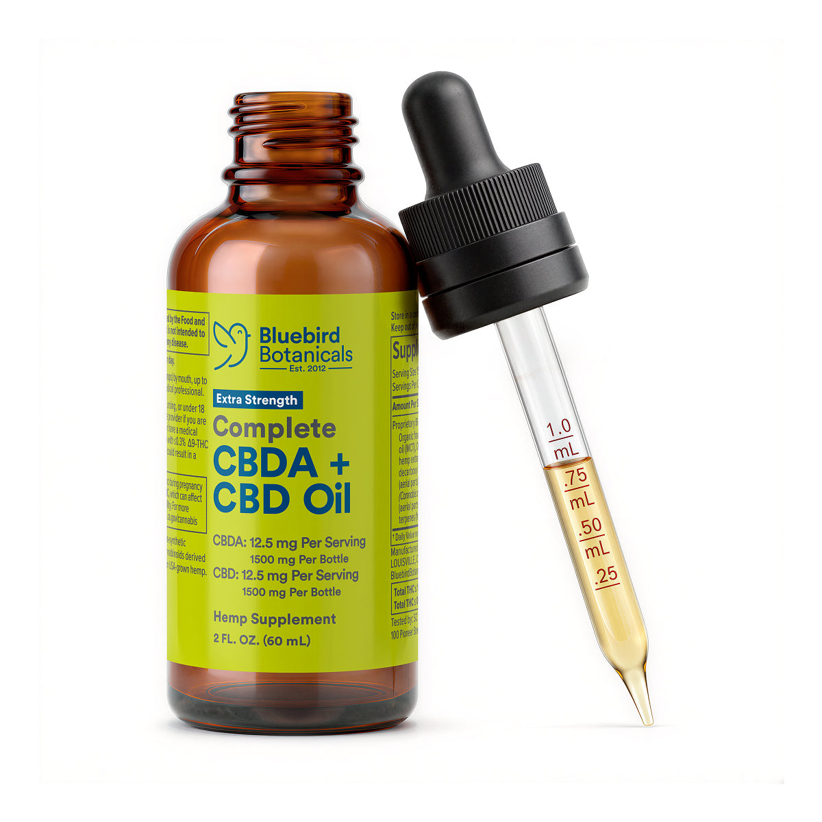 Complete CBDA + CBD Oil | 10 mg & 25 mg Tinctures