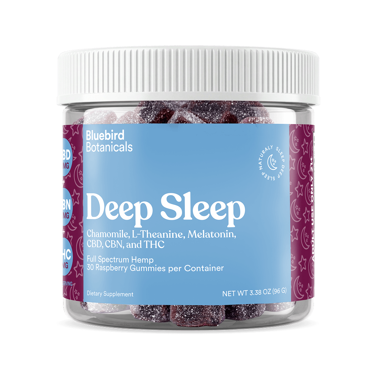 Deep Sleep Gummies | 50mg CBD + 20mg CBN + 3mg Delta-9 THC
