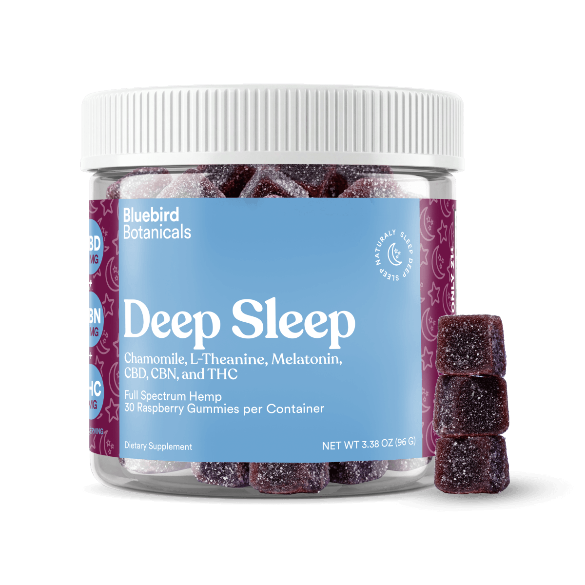 Deep Sleep Gummies | 50mg CBD + 20mg CBN + 3mg Delta-9 THC