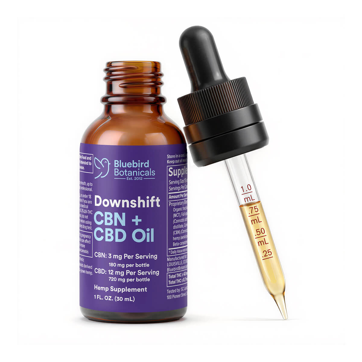 CBN + CBD Oil for Sleep Bluebird Botanicals