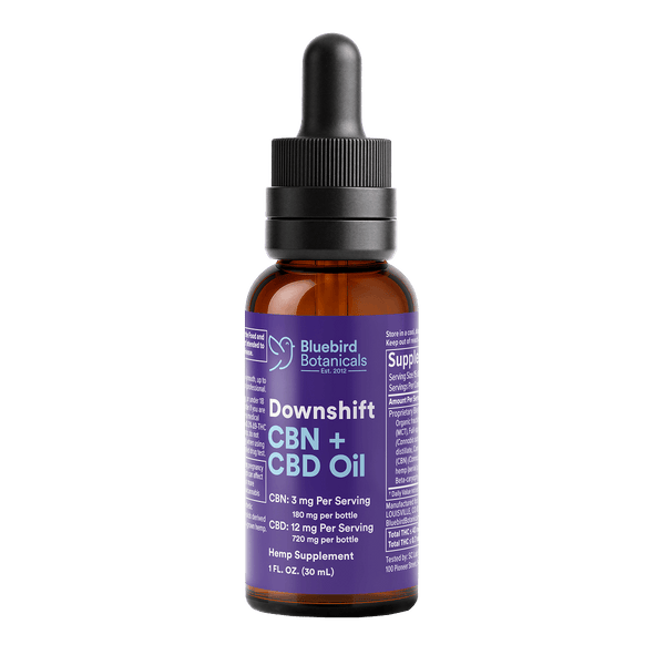 Downshift CBN + CBD Oil – Bluebird Botanicals