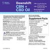 Downshift CBN + CBD Oil Facts Bluebird Botanicals