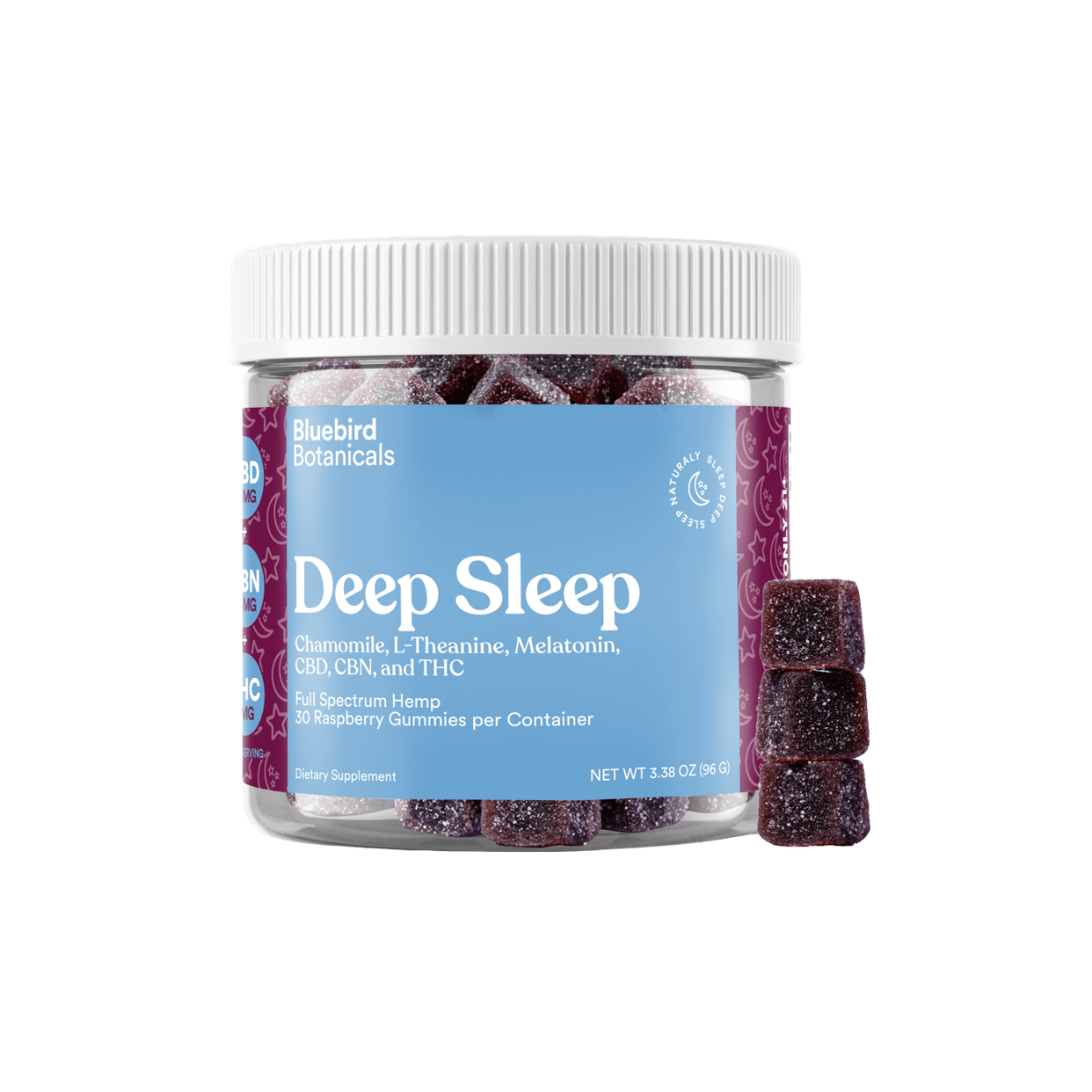 Deep Sleep Gummies | 50mg CBD + 20mg CBN + 3mg Delta-9 THC