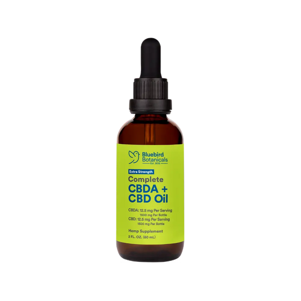 Complete CBDA + CBD Oil (25 mg) - Extra Strength – Bluebird Botanicals