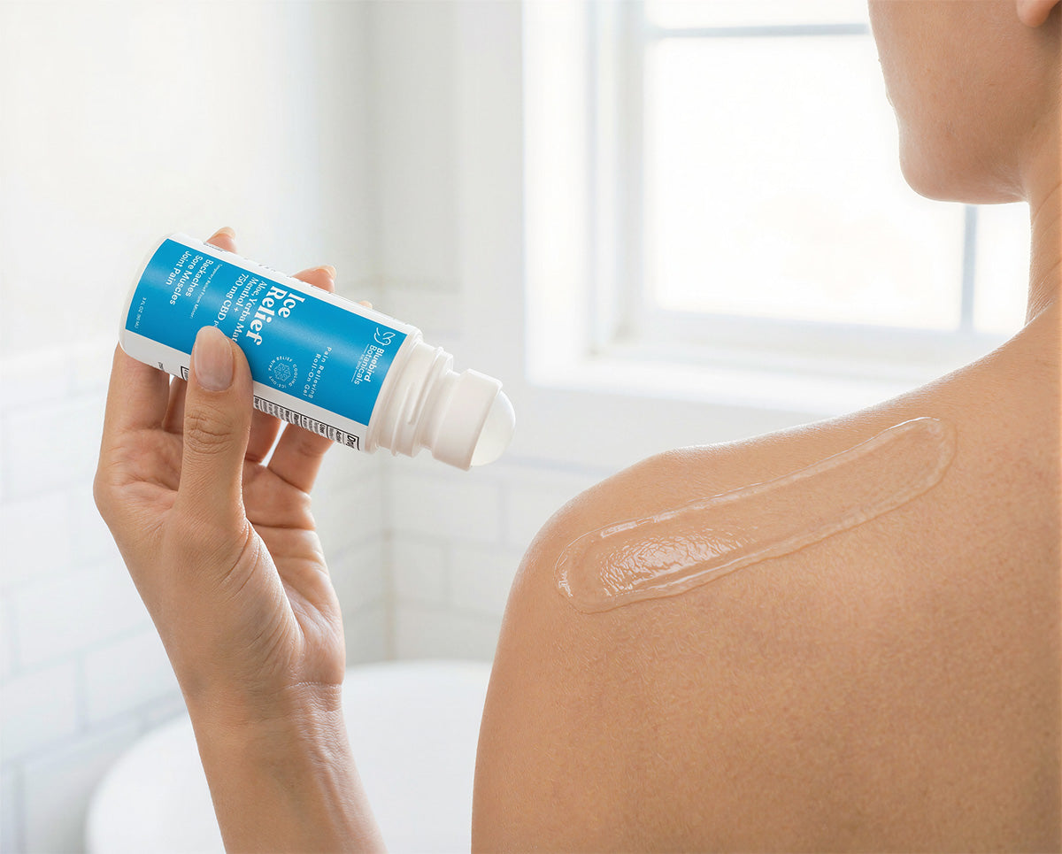 Ice Relief Roll-On – Broad Spectrum CBD Cooling Topical