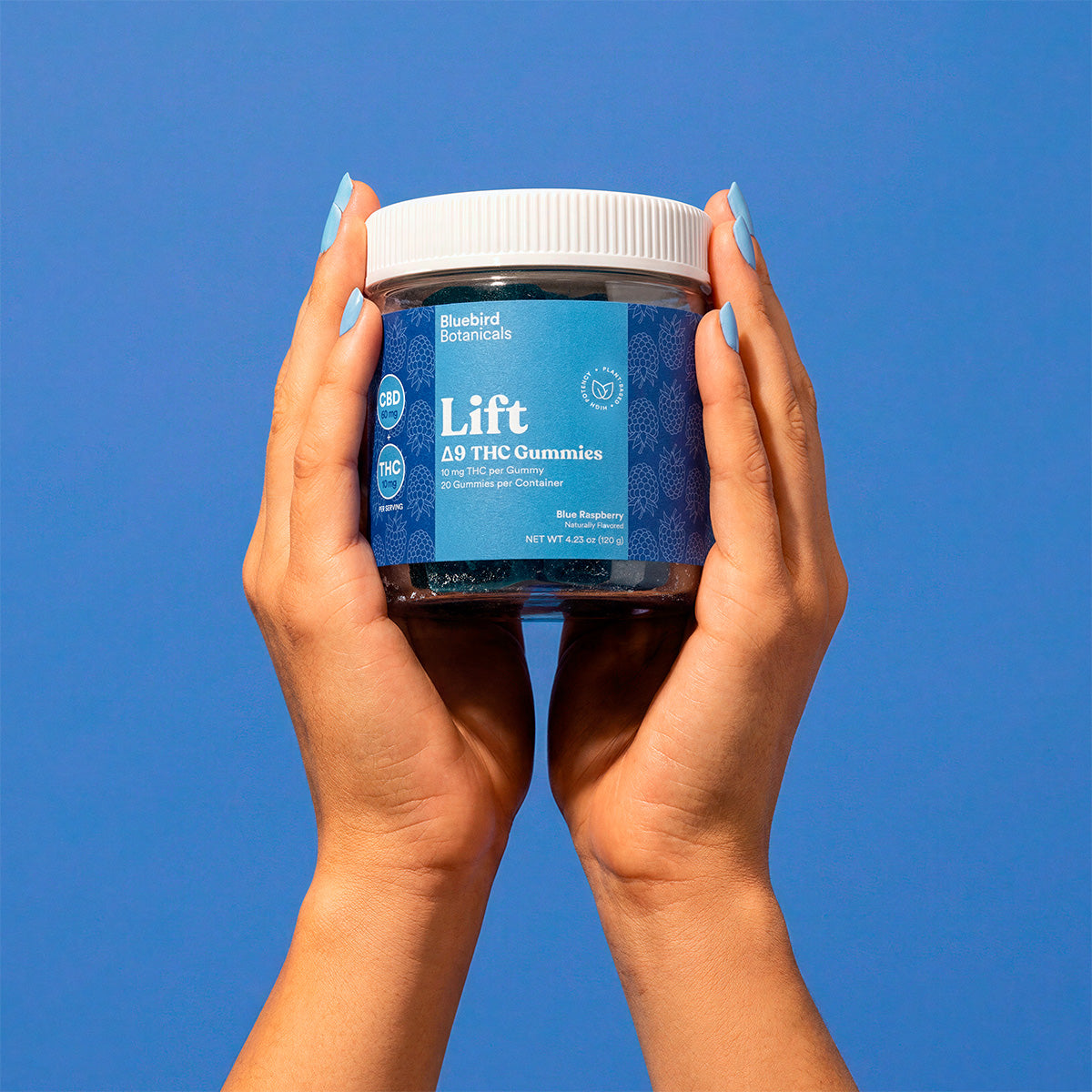 Lift Gummies – Blue Raspberry | 10mg Delta-9 THC + 60mg CBD