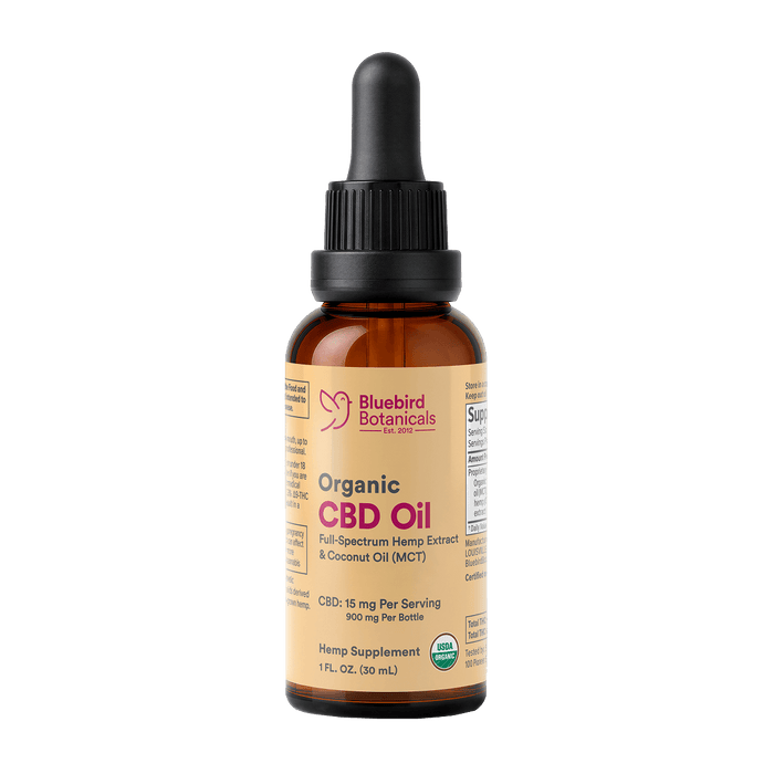 Organic CBD Oil Hemp Extract Oil Bluebird Botanicals