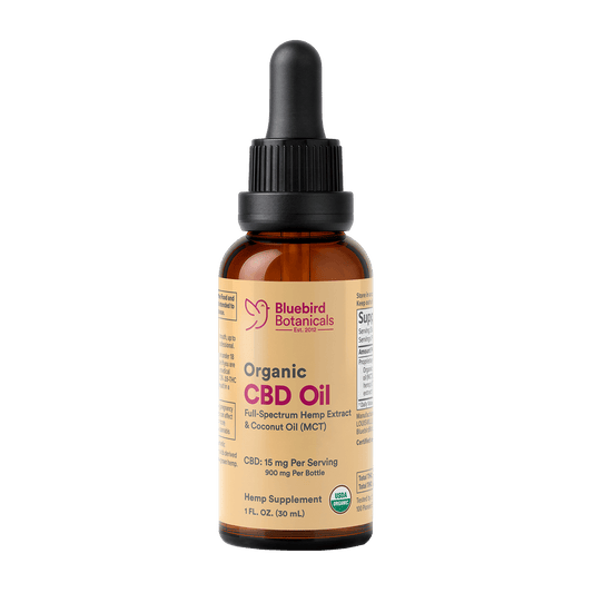 Organic CBD Oil Hemp Extract Oil Bluebird Botanicals