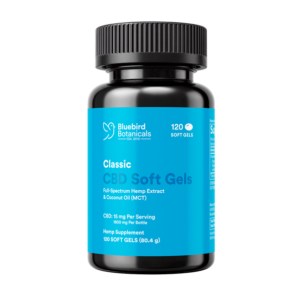 Classic CBD Oil Soft Gels – Bluebird Botanicals