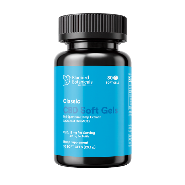 Classic CBD Oil Soft Gels – Bluebird Botanicals