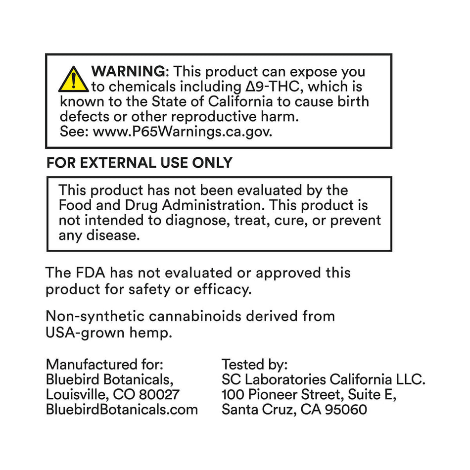 CBD Salve - 750mg CBD | Bluebird Botanicals