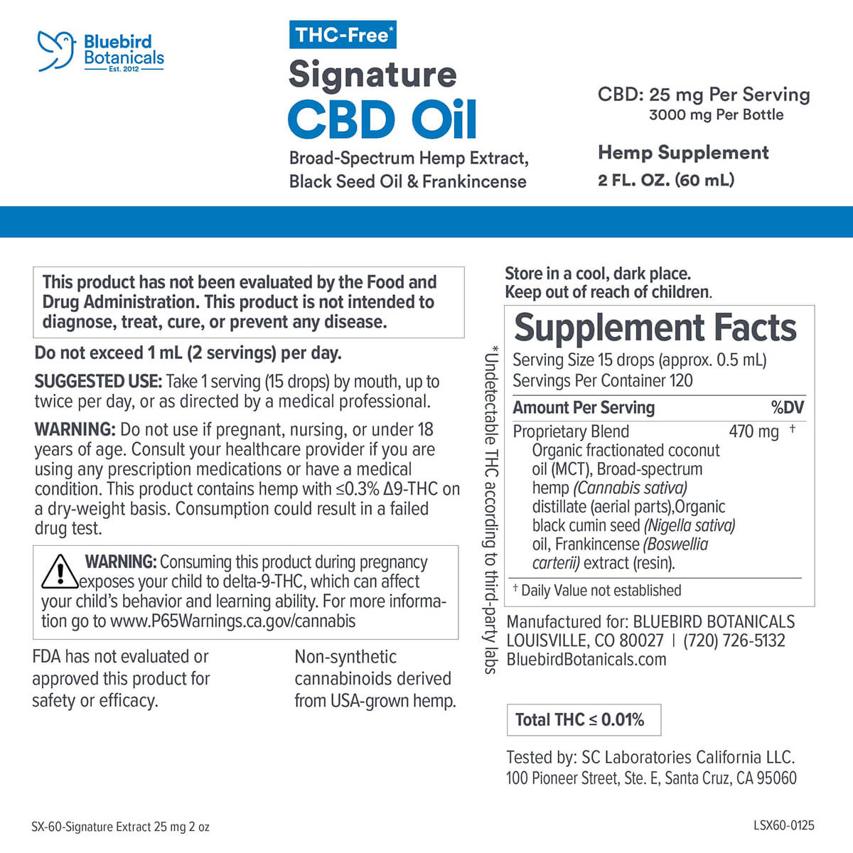 THC Free Signature CBD Oil