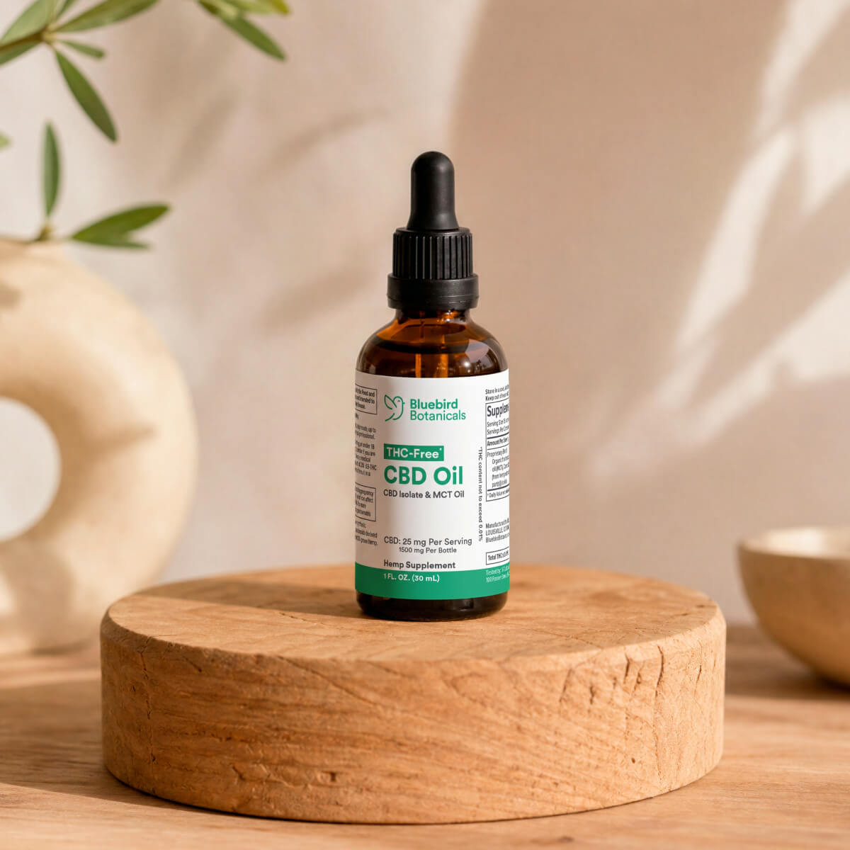 THC Free CBD Oil Bluebird Botanicals