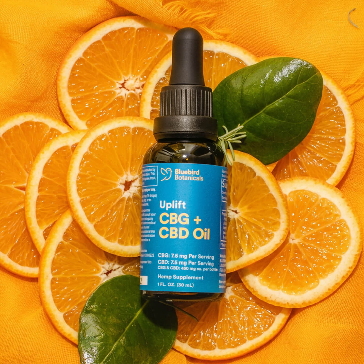 Bluebird Botanicals CBD tincture orange flavor