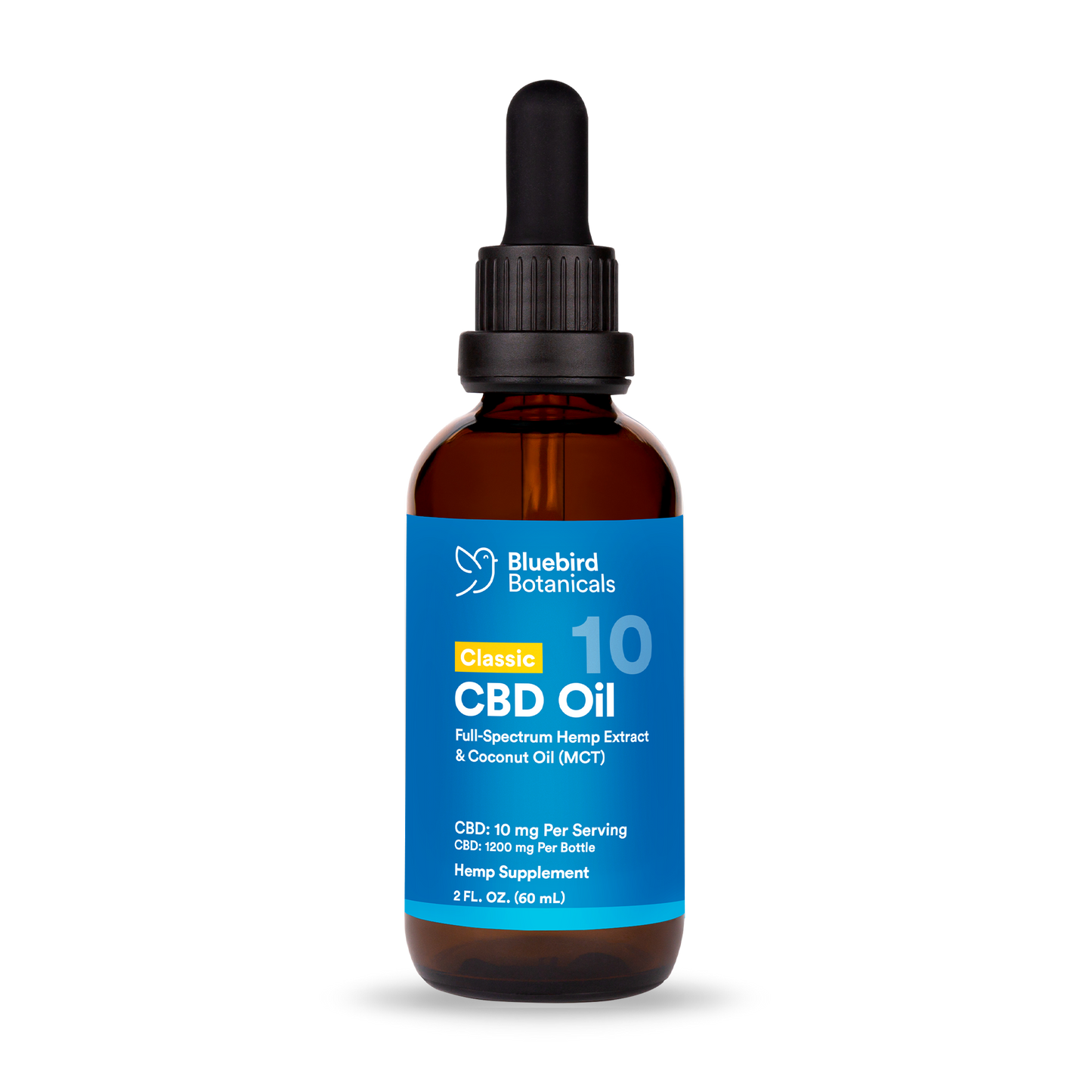 Classic CBD Oil 10mg  Bluebird Botanicals 2oz - $54.95  