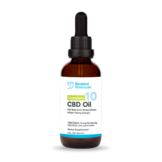 Complete CBDA + CBD Oil (10 mg/serving)  Bluebird Botanicals 2oz - $69.95  