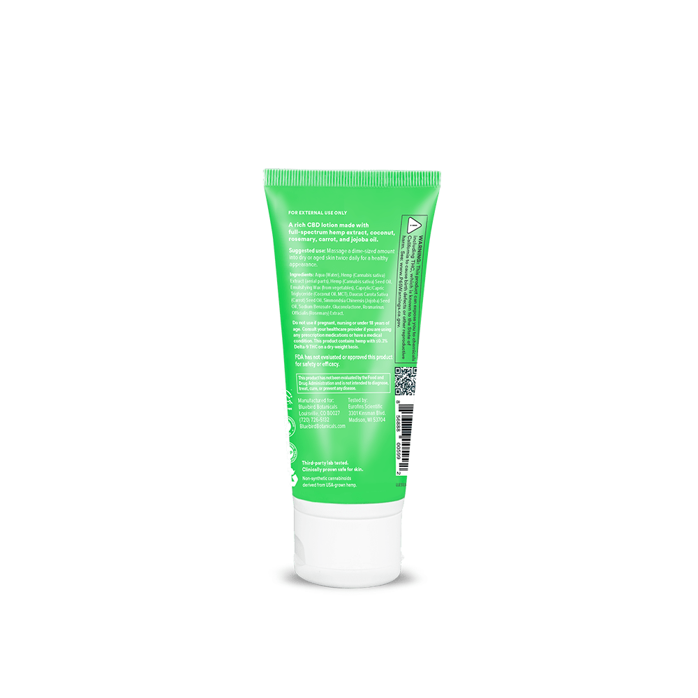 Essential CBD Lotion Topicals Bluebird Botanicals   